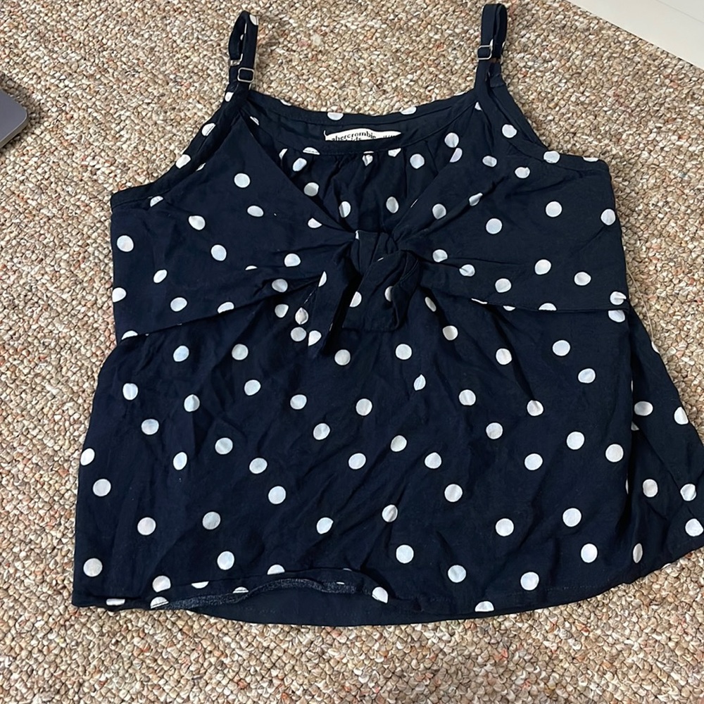 Blouse navy tank top